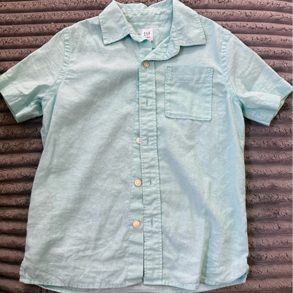 GAP Light Blue Kids Button Down Shirt